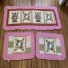 Set thảm phong cách quilt, thảm cotton