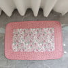 Thảm chùi chân cotton kích thước 40x60cm, mẫu hoa