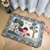 Thảm chùi chân cotton, kích thước 40x60cm họa tiết bức tranh